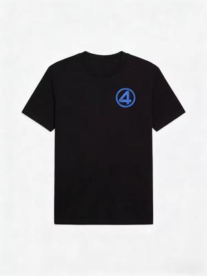 Marvels New Fantastic Four Fantastic Four Logo Printed Unisexs and Womens Loosefitting Casual Shortsleeved Tshirts