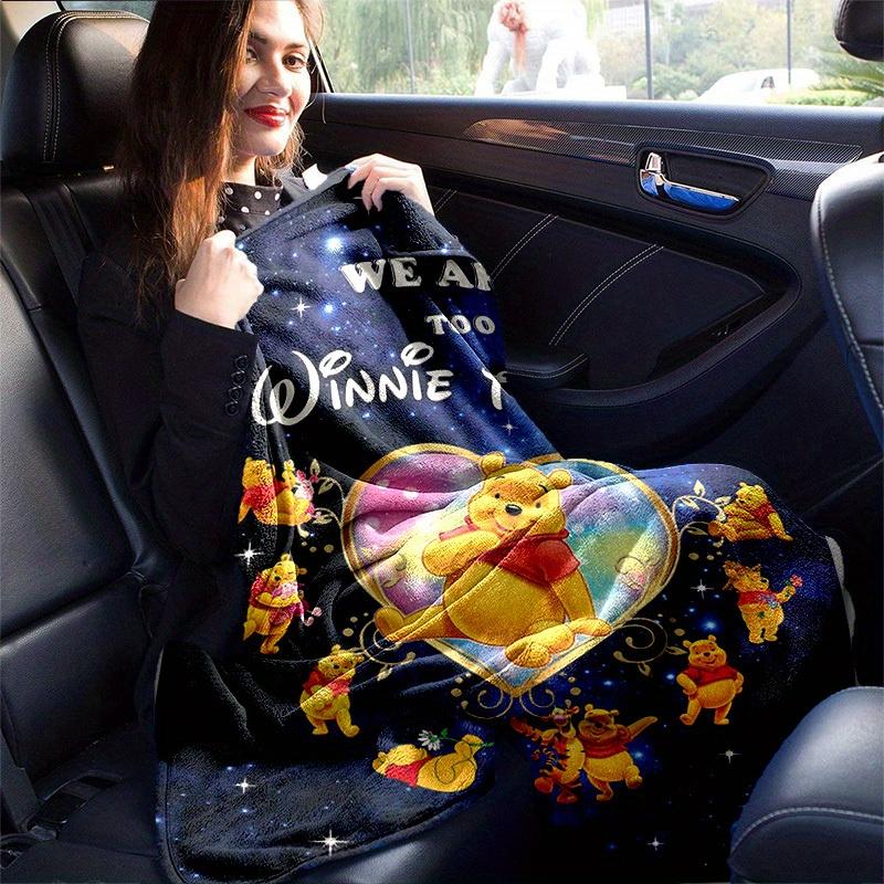 1pc. Cartoon Winnie The Pooh Blanket, Cute Disney Characters Throw for Friends and Family, Soft Bedding Decor, Perfect Gift for Birthday or Holiday, S