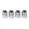 For Volkswagen b44Pcs Aluminum Car Tire Valve Caps Diamond Tyre Valve Airtight Cover Waterproof Dust For VW Jetta Golf EOS GTI Auto Accessories