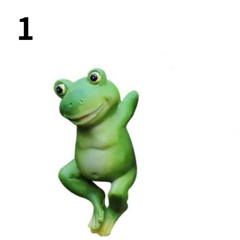 

Декоративная статуэтка из смоляных растений в горшках, милая статуэтка в форме лягушки, декоративная статуэтка с очаровательным визуальным эффектом, модель скульптуры из смолы для сада 1