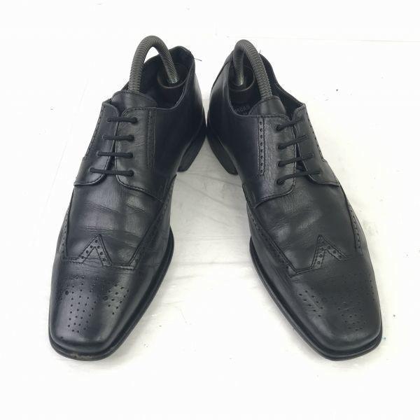 Lloyd Germany Tunga Läder Brogues Svart 40.5 25.5(BEGAGNAD)