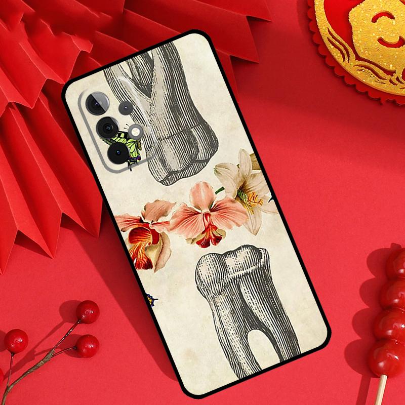 Dentist Tooth Pattern Case For Samsung Galaxy M21 M31 M35 M12 M13 M14 M15 M06 M16 M36 M56 M53 M32 M52 M55 M34 M54