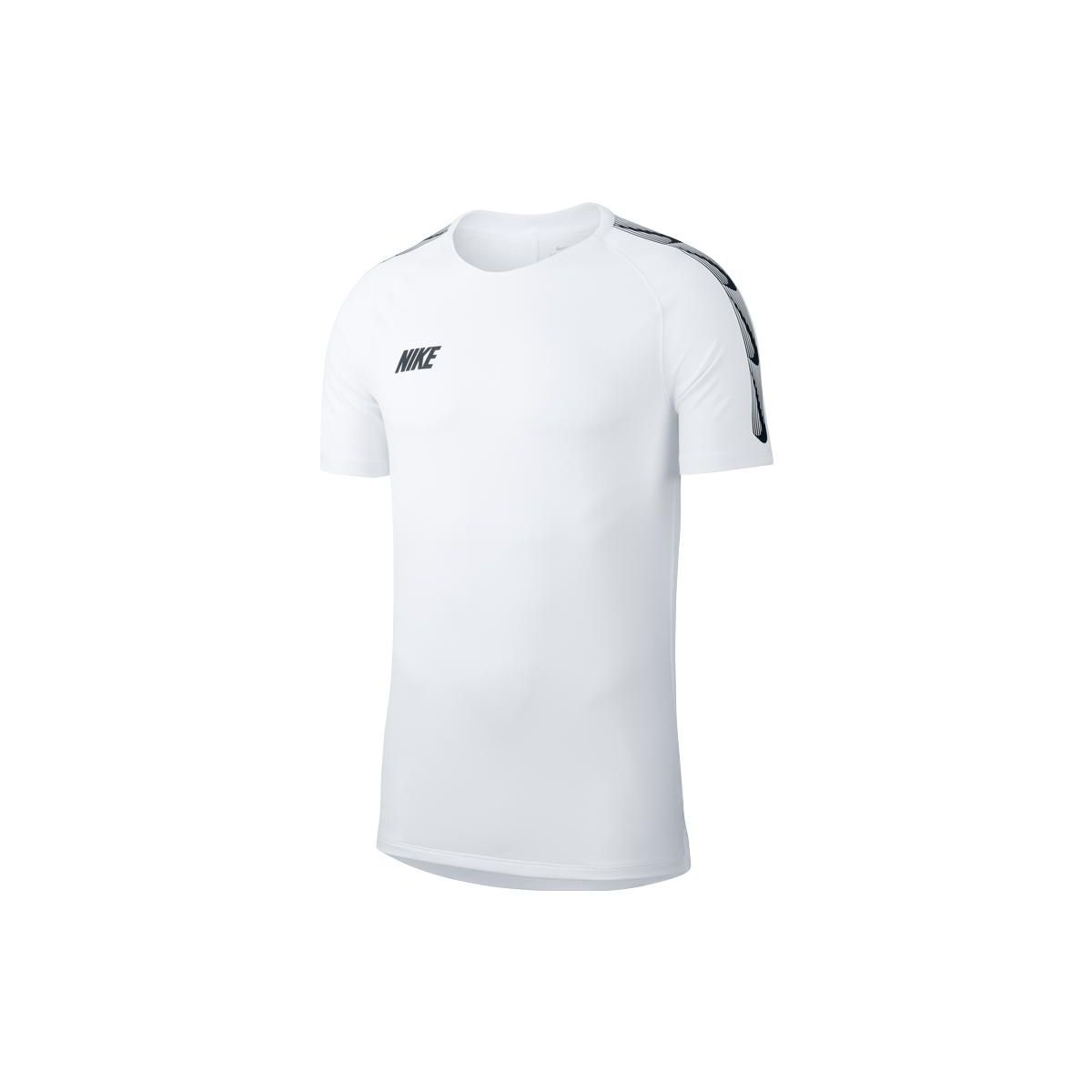 

Дышащая спортивная футболка с круглым вырезом Nike с коротким рукавом, мужские топы белого цвета BQ3771-100 L