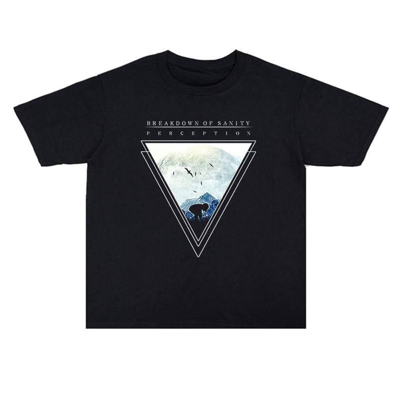 

Лето 2025 Rock Breakdown of Sanity Футболка из хлопка с принтом группы для мужчин и женщин Высокое качество с коротким рукавом Мужская футболка S