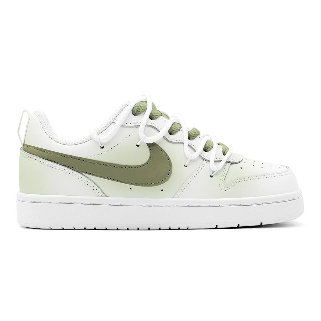 Nike Court Borough Love For Matcha Low top Skateboard Shoes Women's Green White BQ5448-100(TeamS2-S-BOX)
