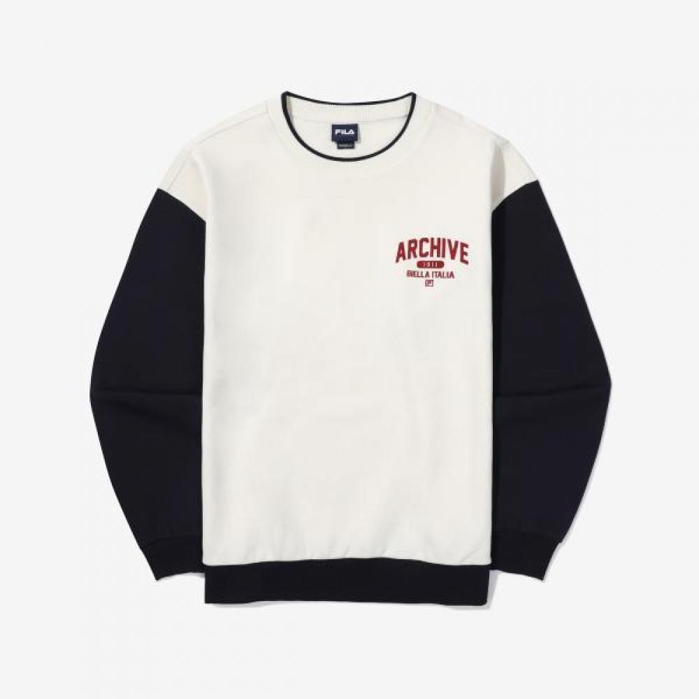 Fila Colorblock Sweatshirt Ivory/90