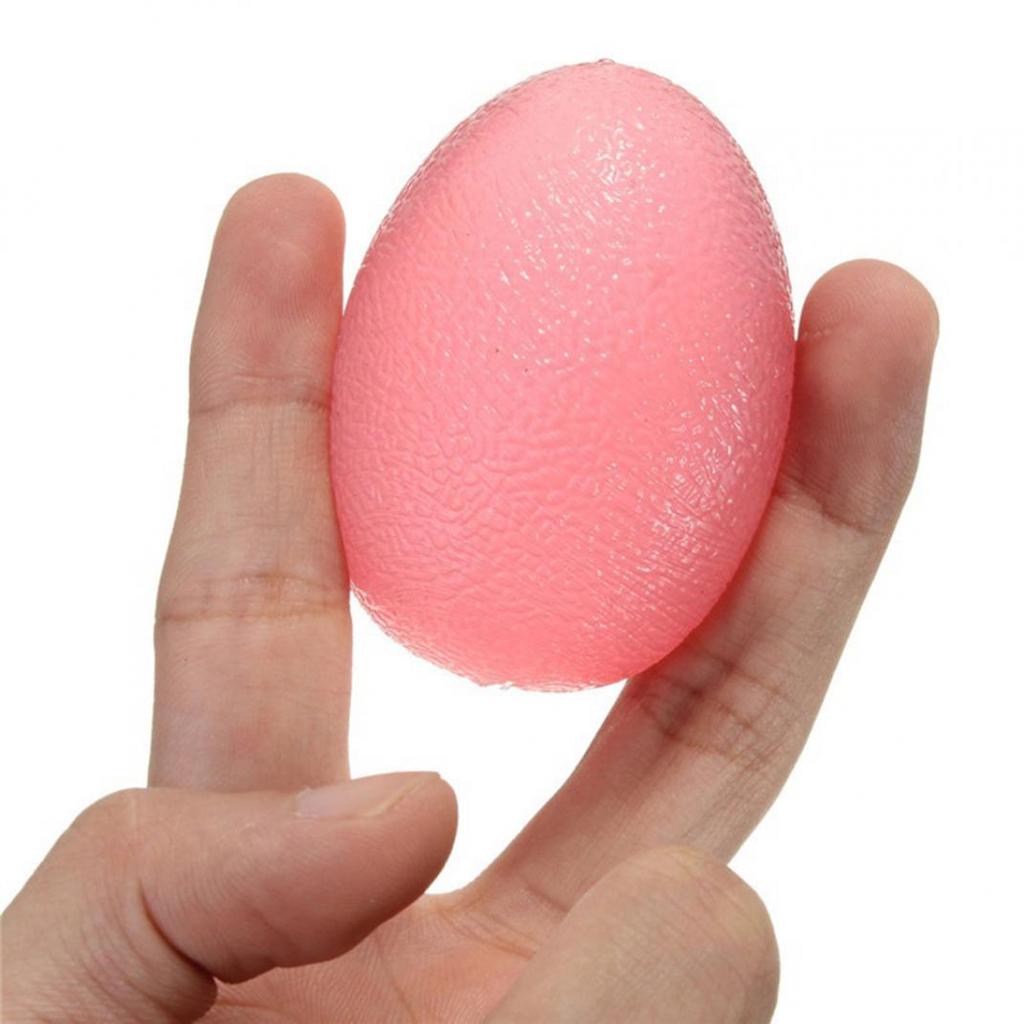 Soft Egg Hand Finger Strength Exercise Squeeze Stress Relief Ball Aerobic Equipment Grip Strength Device
