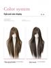 Long Straight Black Wig Set: Natural Hair, Full Head, Fashionable & Age-Reducing.