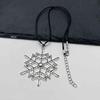 Men's Punk Hip-Hop Retro Large Snowflake Pendant Necklace