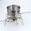 Portable 1.5L Stainless Steel Outdoor Cooking Pot