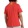 Puma Letter Print Ferrari Pattern Design Casual Short Sleeve Polo Shirt Men Polo Shirts Scarlet 763602-01