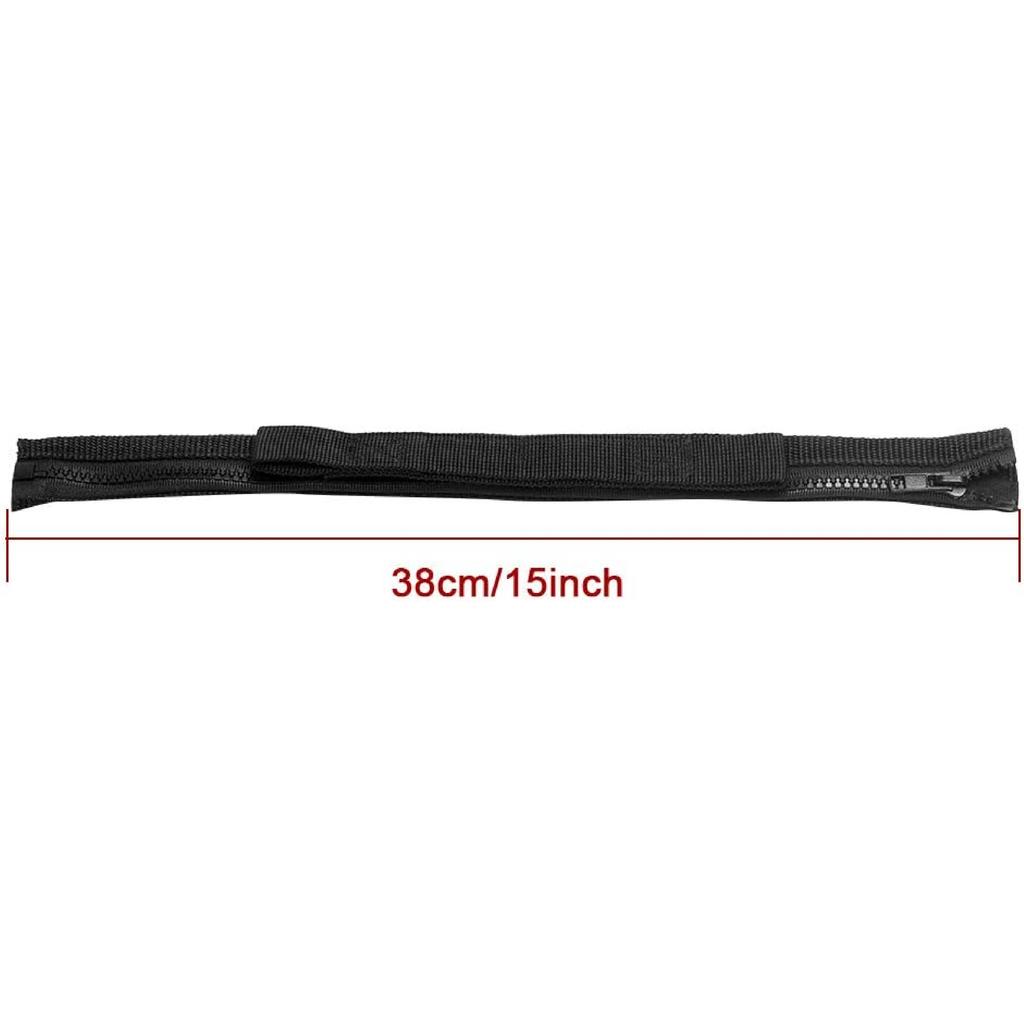 VOFONO 2 Pcs Updated Heavy Duty Strong Adjustable Door Limiting Check Strap with Zipper Fit for 2000 To 2018 Jeep Wrangler Tj Jk Jl Black