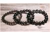 Natürliches brasilianisches Citrin & Rauchquarz Armband: Unisex Einsträngiger Kristallschmuck