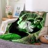 1pc Green Lantern Ring Flannel Throw Blanket Soft, Warm & Cozy for Couch, Bed, Office, and Travel Versatile All Season Gift, Christmas Present