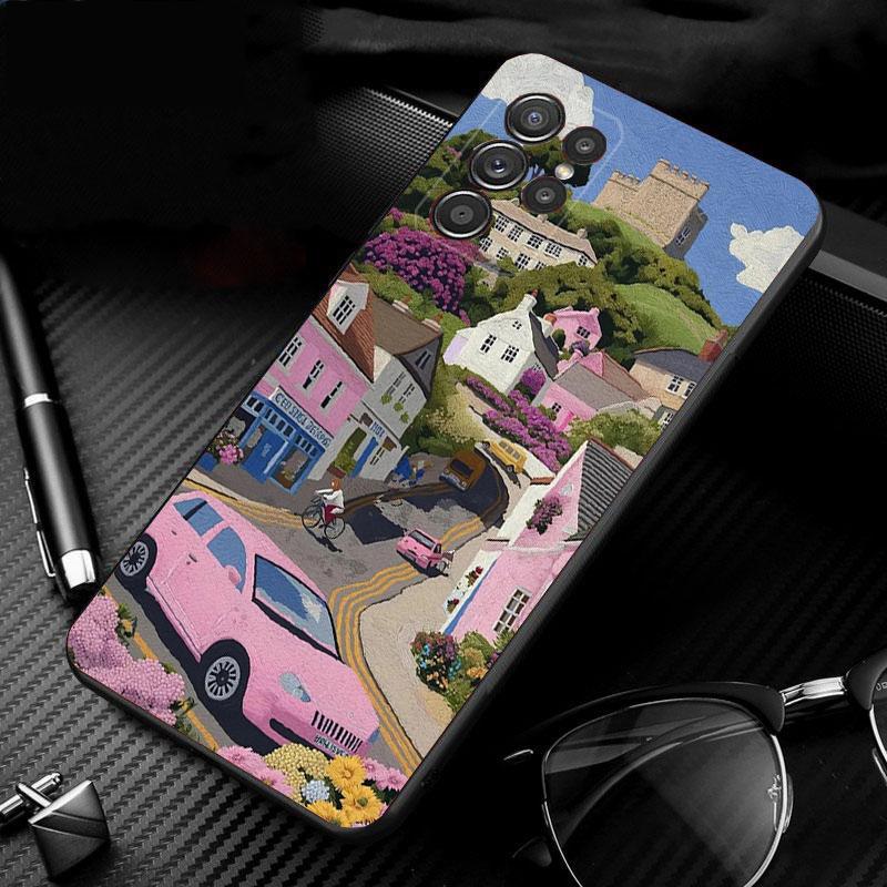 

Phone Case For Samsung Galaxy S26 S25 S24 S23 S22 Ultra S23 S22 S25 Plus S24 FE S26Edge France Art Tree Sceneary S26 Edge