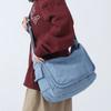 Frühling 2026 Neue Verpackung Große Kapazität Denim-Satchels Fauler Stil Canvas Damen-Schultertaschen Einfache Crossbody-Taschen Herren-Messenger