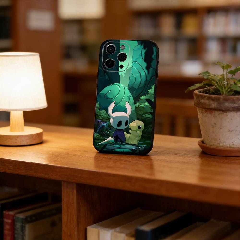 Hollow Knight Phone Case For iPhone 17, 16,15,14,13,12,11 Plus,Pro Max, Others Soft Black Cover