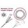EWR5472-1 Window Regulator Repair Cable Steel Wire Rope 7x7 Diameter: 1.5 Mm Length : 10 Meter for Car Window Regulator