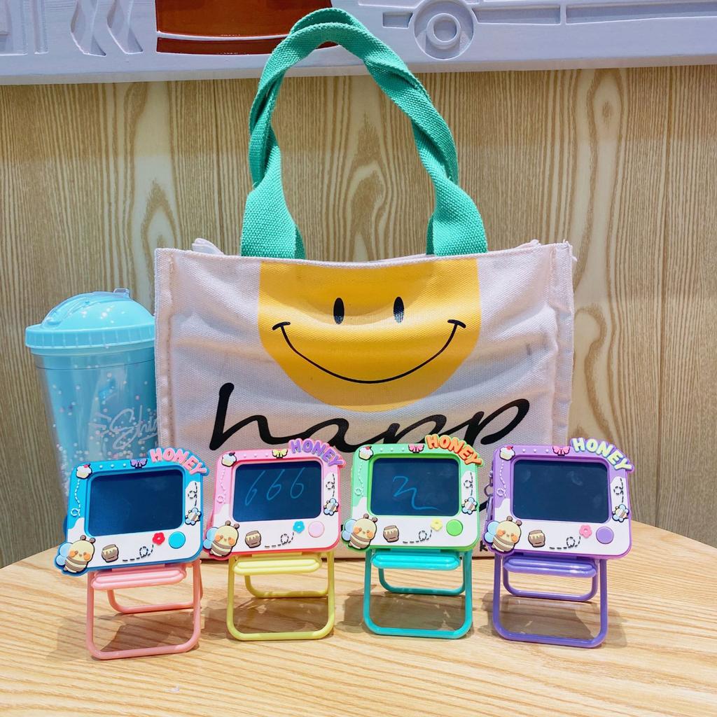 Creative Small Graffiti Board Keychain Bag Pendant Cute Couple Car Key Chain Pendant Can Draw And Paint Board Kids Toys Gifts
