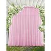 2pcs Pink Sheer Background Curtains Suitable for Parties, Weddings, Shower, Birthdays, Photo Booth Backdrop Decoration, Back To School Valentine Day