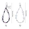 Stylish Phone Strap Trendy Phone Charm Portable Beaded Phone Chain Alloy Material Beads Phone Pendant for Girl and Women