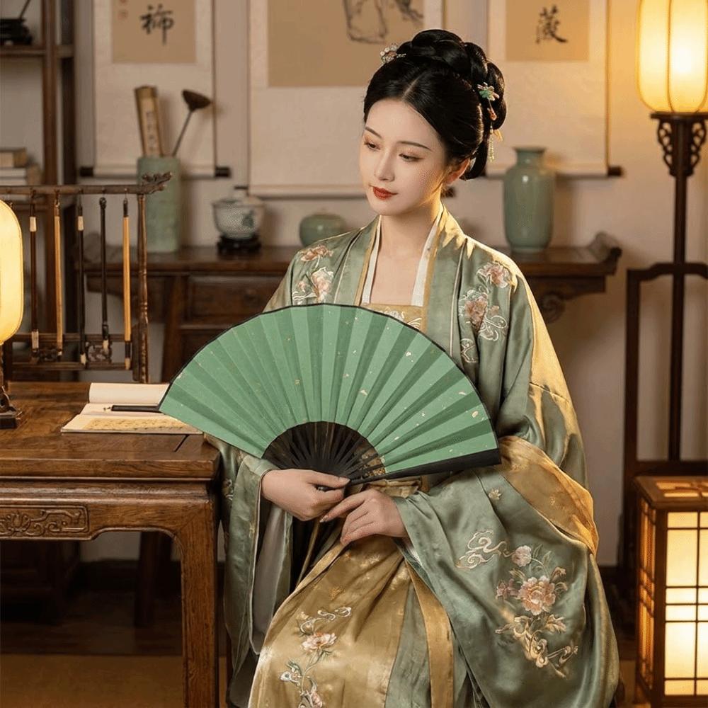 Handwritten Calligraphy Bamboo Folding Fan Antique Style Hand Fan Dance Fan  Calligraphy Painting