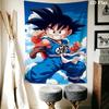 Son Goku Wall Tapestry Aesthetic Wall Hanging Printed Fabric Blanket Decorative Tapestries For Bedroom Living Room Home Decor