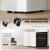 Lockable Cabinet, Rolling Filing Cabinet with 3 Drawers, Steel Office Drawer Unit for A4, Letter, Legal Sized Files