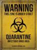 Metal Sign Caution Angry People Warning Plaque 15x20cm Home Decor