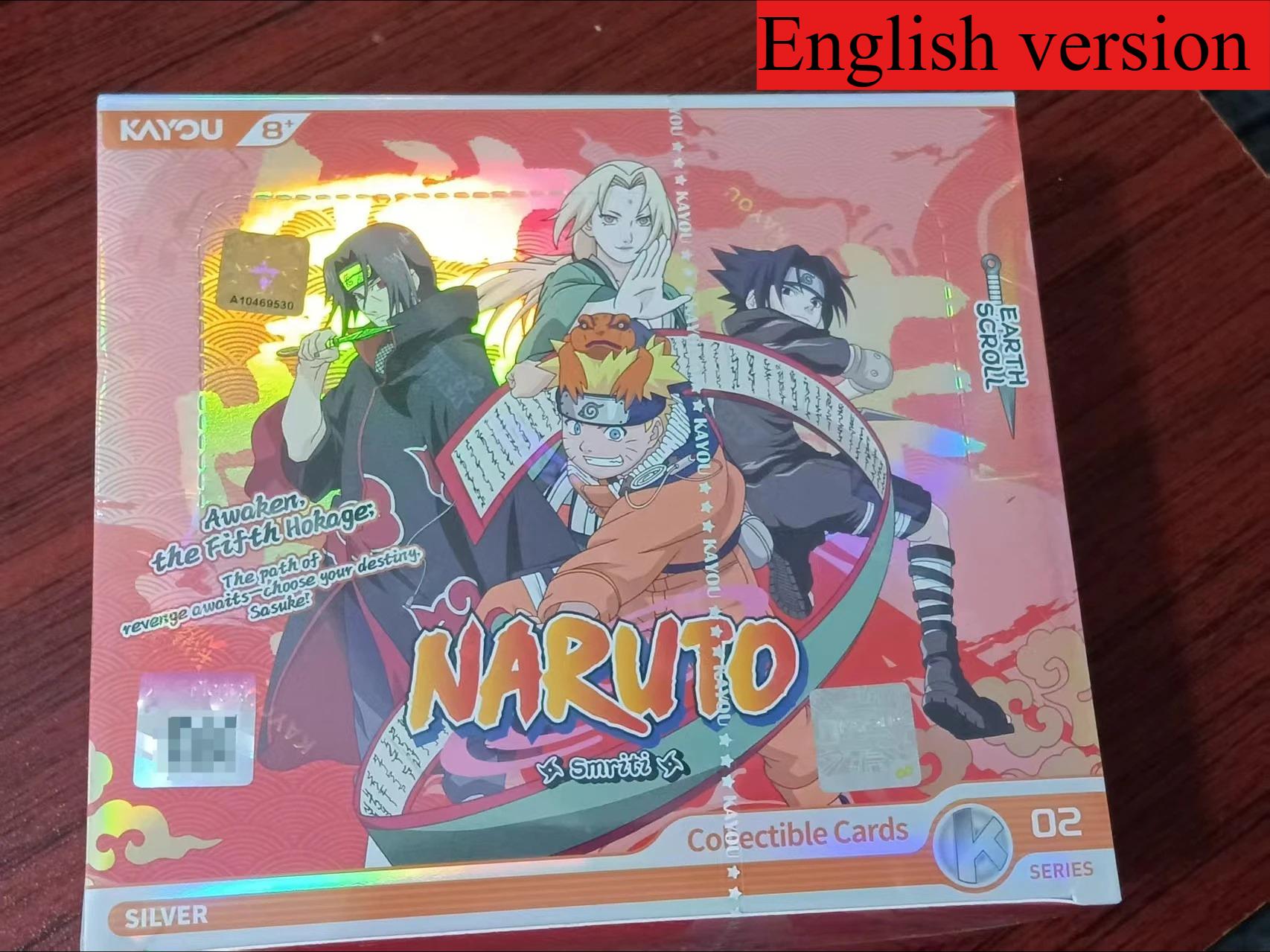 Naruto Soldier Chapter 9 Collectible Card Cartoon Uzumaki Naruto Card English Version Full Box Anime Merchandise Trendy Toys