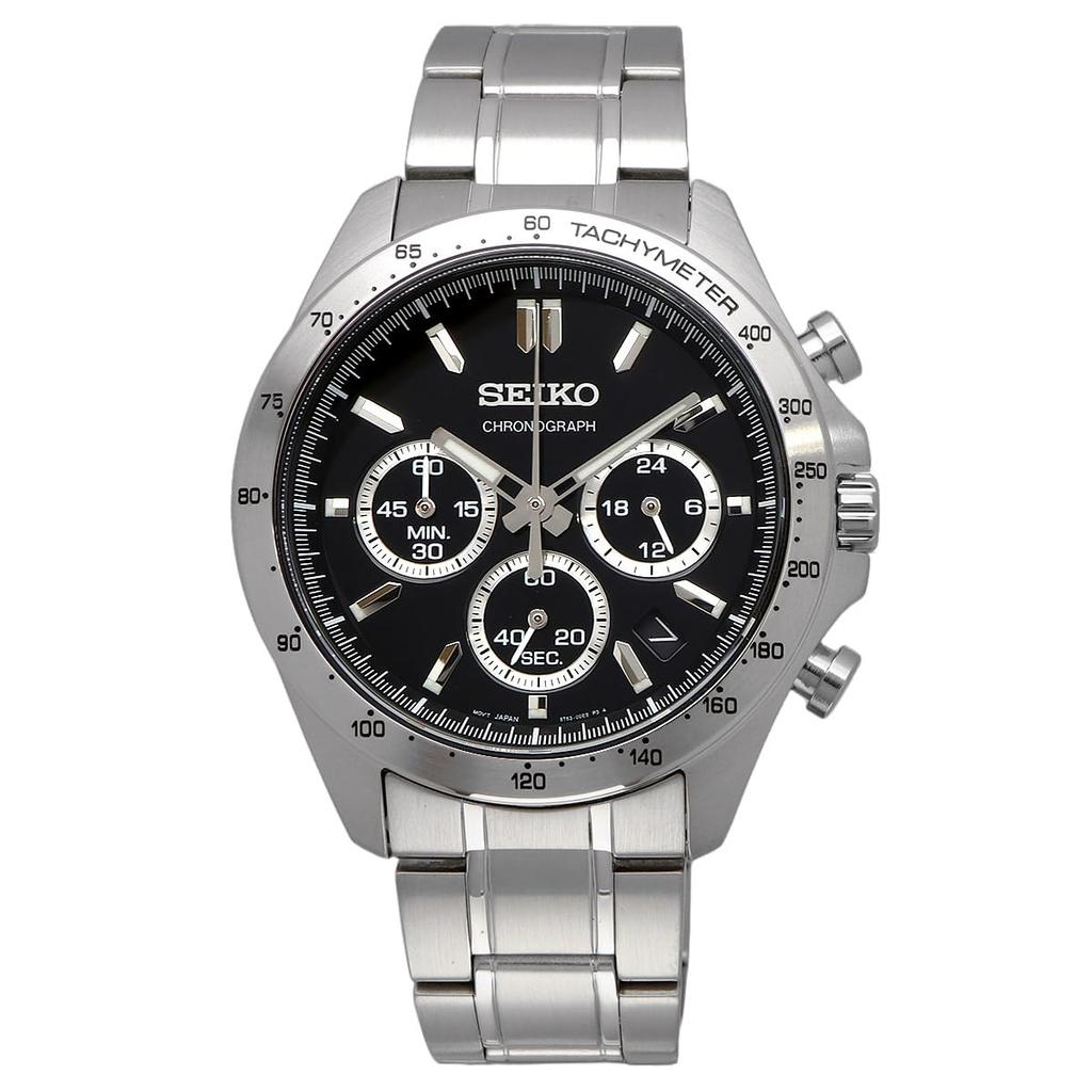 [Seiko] SEIKO 1/5 Second Chronograph Quartz CHRONOGRAPH QUARTZ Watch Men's SBTR013 Black [Official Japanese Product]