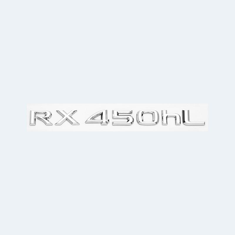 3D Chrome Glossy Black ABS RX200t RX270 RX300 RX350 RX450h RX450hL HYBRID Emblem for LEXUS Car Trunk Trunk Rear Logo Sticker