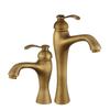 Antique Bathroom Faucet Basin Faucets Brass Hot & Cold Bathroom Sink Faucet Deck Mounted Lavotory Faucet  Mixer Water Tap