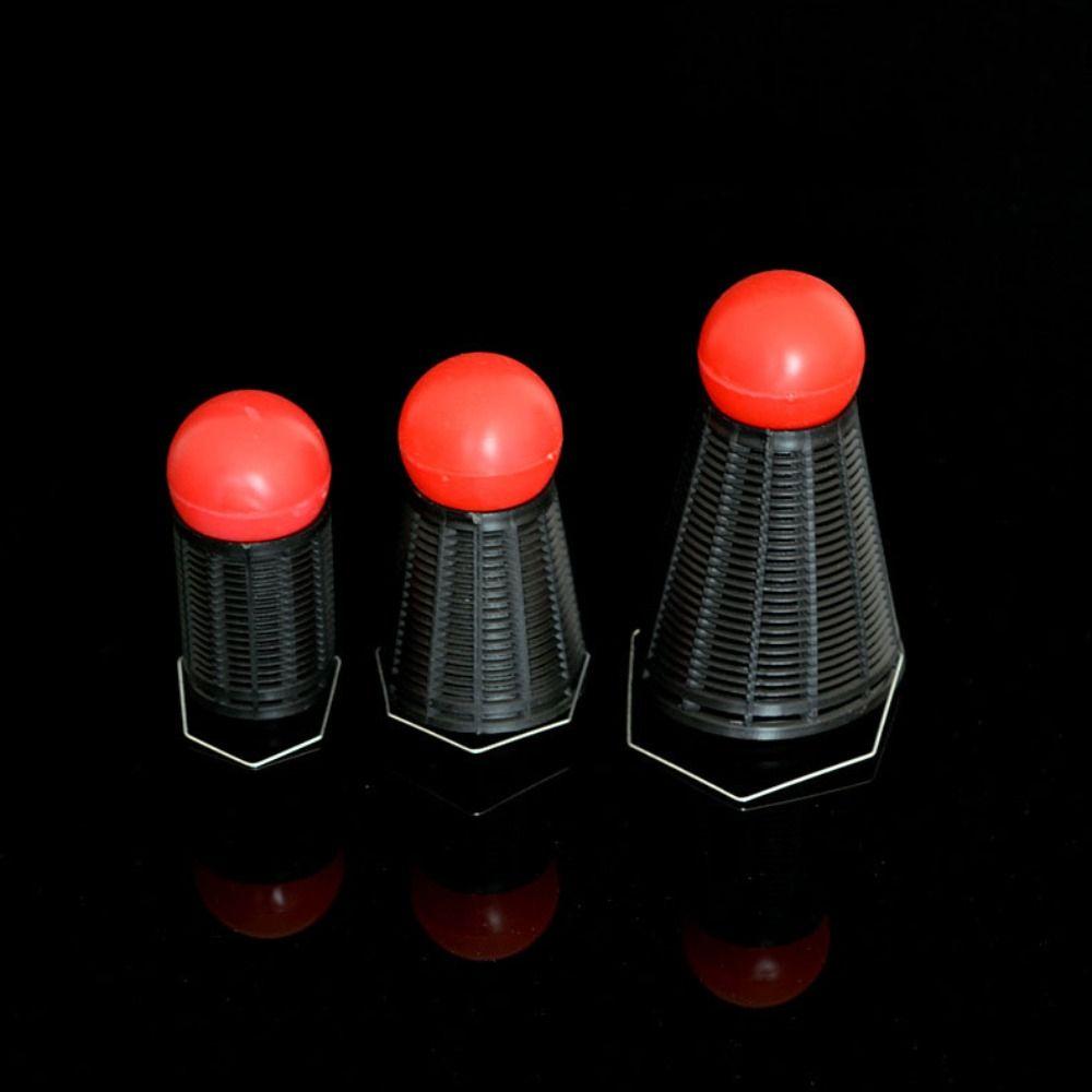 Plastic Large Pellet Bait Thrower Shuttlecock Shape Fish Cage Feeder Fishing Bait