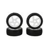 4pcs RC Car Rubber Tires Wheel   Set for 1Celsius8 1Celsius10 Remote Control Car Upgrade Parts