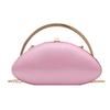 Designer Shell Shape Clutch Bag with Metallic Closure Chain Dinner Purse Women Evening Party Leather Shoulder Crossbody Handbags
