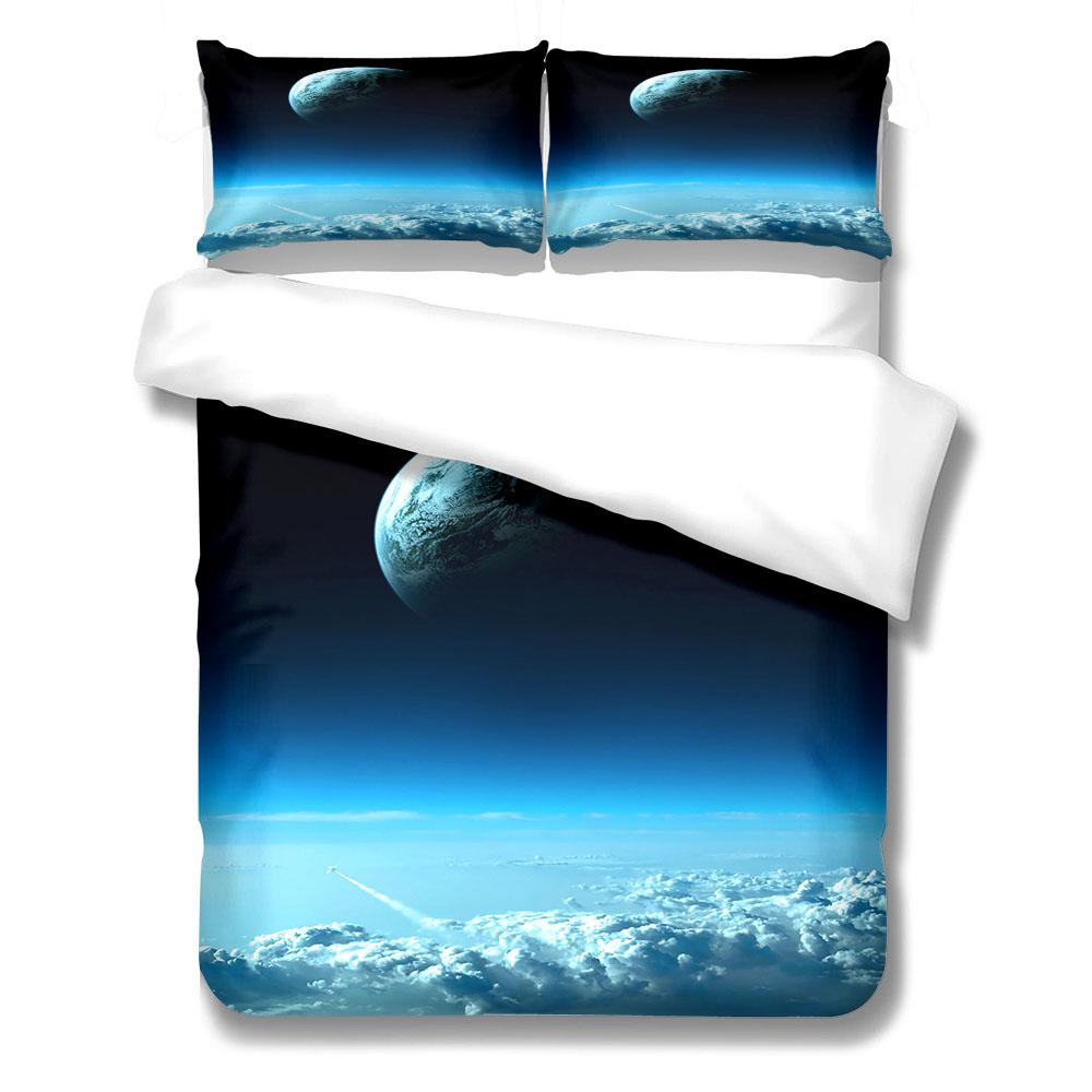 Lunar Moon Duvet Cover Set King Queen Double Full Twin Single Size Bed Linen Set