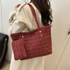 Popular woolen bag women's bag new canvas high-end niche messenger bag fashion handbag bucket bag