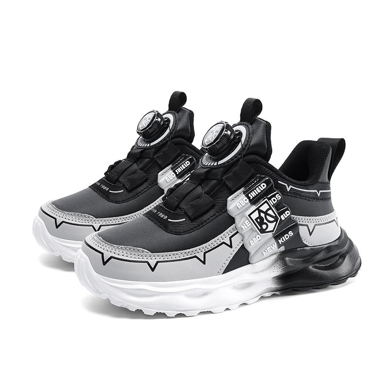 

Winter Children s Running Shoes Non-Slip Leather Sneakers for Boys & Girls Comfortable Wear-Resistant Fashionable Kids Footwear 39 чёрный