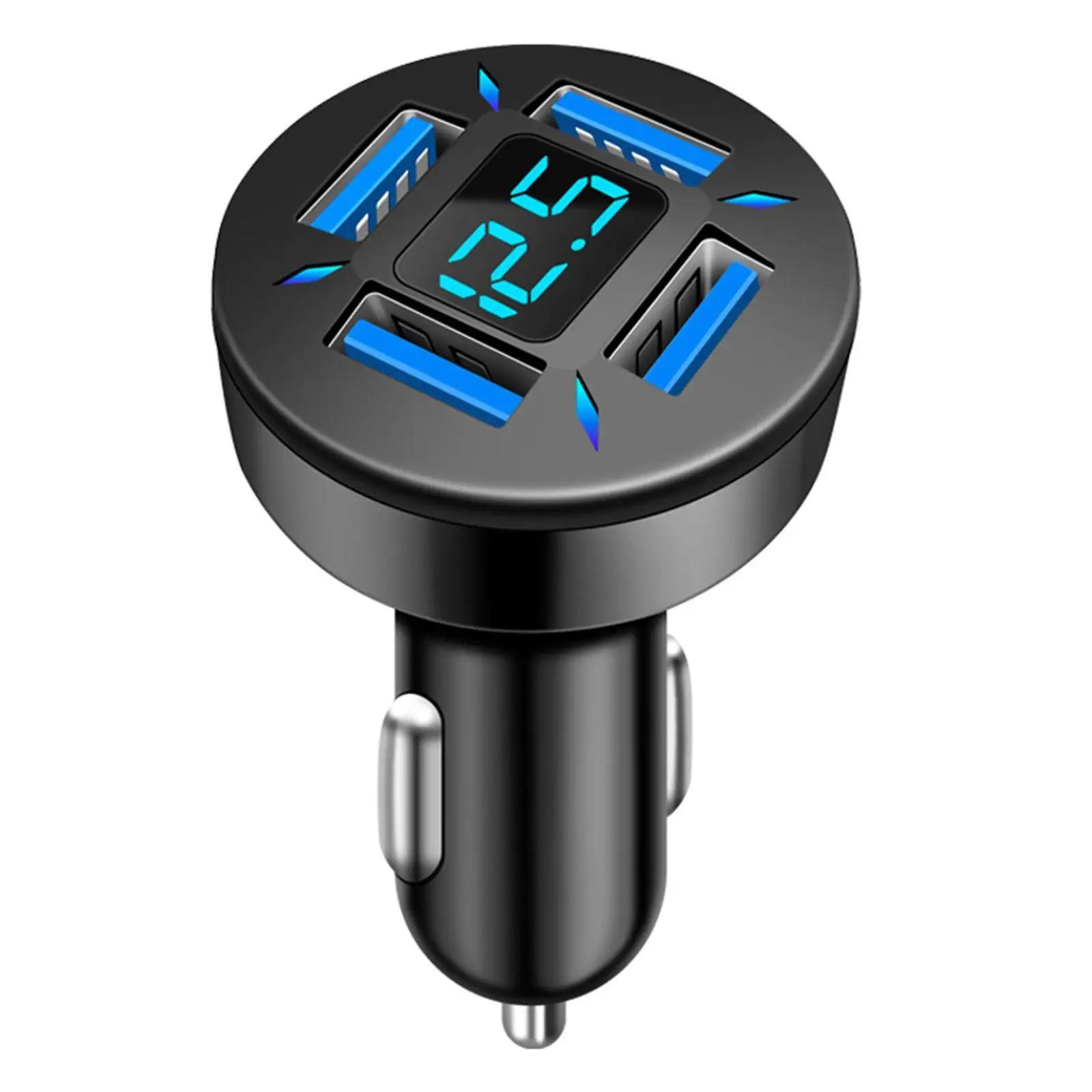 

66W 4 Ports USB Car Charger Fast Charging PD Quick Charge 3.0 USB C Car Phone Charger Adapter For iPhone 13 12 Samsu L8H0