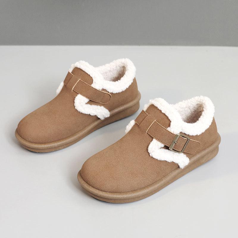

BN new autumn and winter cotton shoes platform warm board shoes velvet students wear-resistant simple college 35 малиновый
