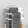 White Aluminum Bathroom Towel Rod Wall-mounted Toilet Towel Storage Rack 1/2/3 Layer Rod Towel Rack Bathroom Hardware 30-50cm