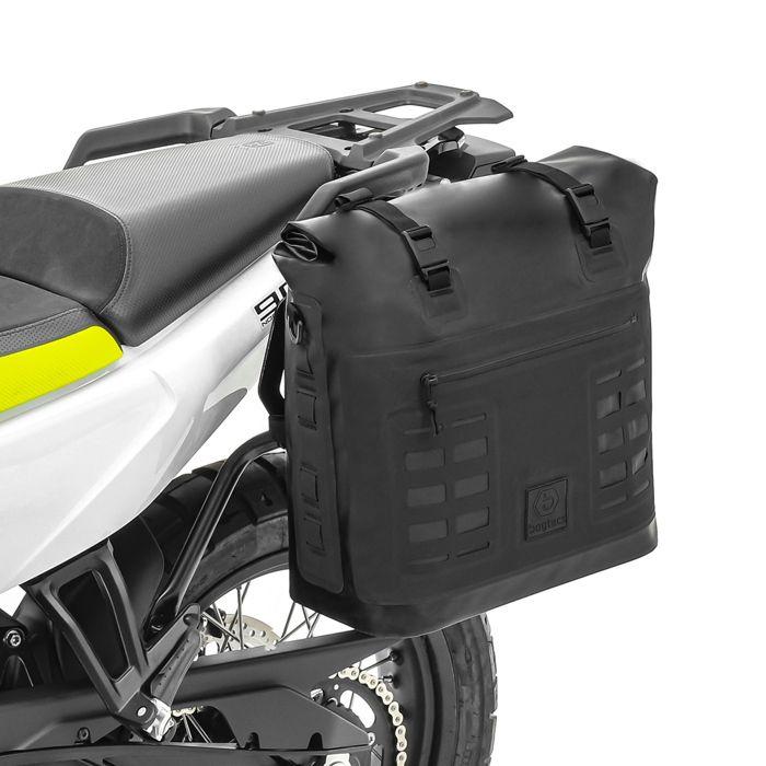 Sacoche de selle moto - IPX 35L - Imperméable - Bâche TPU 600D - Noir