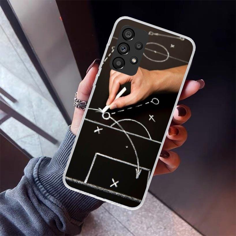 Football Soccer Tactics Time Phone Case For Samsung Galaxy A12 A52S A42 A32 A22 A51 A50 Note 20 Ultra 10 S10 Plus A71 A70 A31 A3