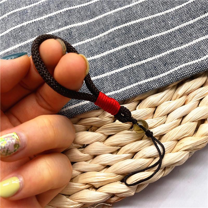 Cordón para Llave de Coche Tejido a Mano Colorido Cuerda Corta USB Collar Largo para Colgar en el Cuello Cordón para Teléfono Móvil Cuerda Colgante Personalización