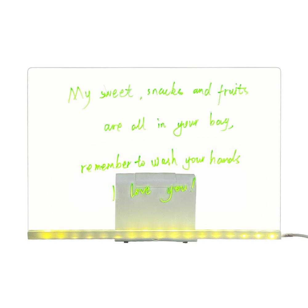 Multifunctional Wipeable Drawing Board & Night Light Art Atmosphere for Kids