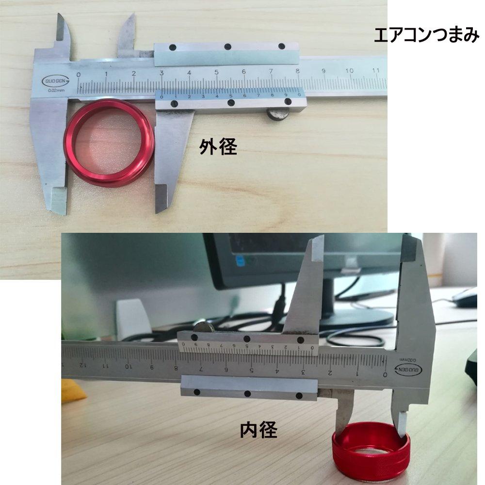 Eaglerich 3PCS/Lot Car Air Conditioner Dial Cover Switch Cover Knob Cover Adjustment Ring Air