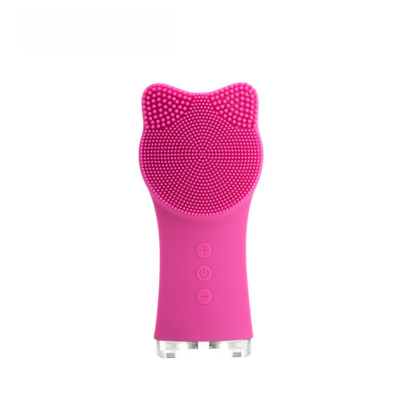 Facial Silicone Cleanser, Vibrating Face Cleanser Waterproof Electric Face Cleanser Pore Cleaner Face Cleanser