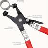 Durable Hose Clamp Pliers, Non-slip Grip for Oil/Vacuum/Hydraulic Pipes, Flat Ring & Quick-Release, Ideal for Garage/Workshop.