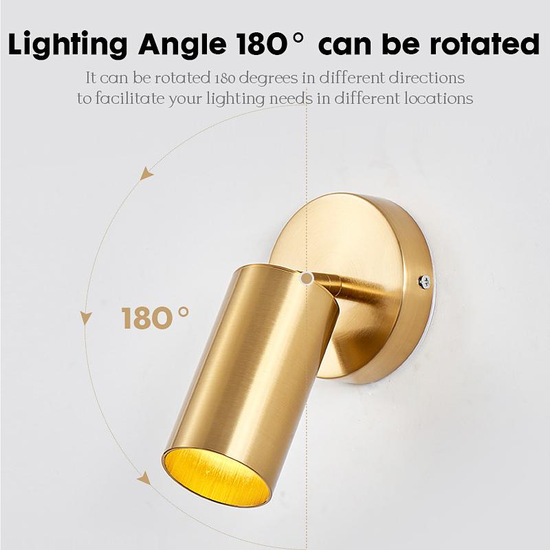 Long Ye LED Wall Light Spotlight Reading Light Bedside Lamp Modern Indoor Lighting LED Lights Adjustable Wall Lamps 5W HomeDecor